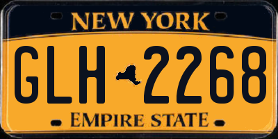 NY license plate GLH2268