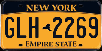 NY license plate GLH2269