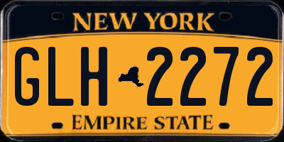 NY license plate GLH2272