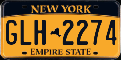 NY license plate GLH2274