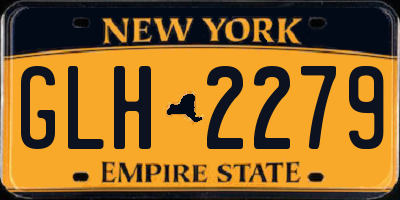 NY license plate GLH2279