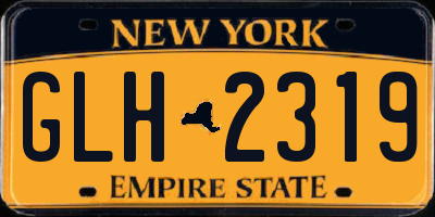 NY license plate GLH2319
