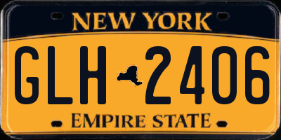 NY license plate GLH2406