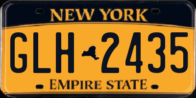 NY license plate GLH2435