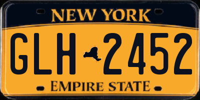 NY license plate GLH2452