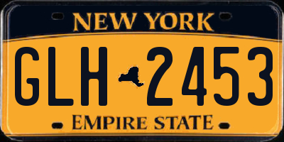 NY license plate GLH2453