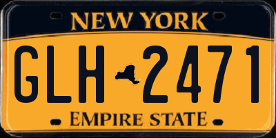NY license plate GLH2471