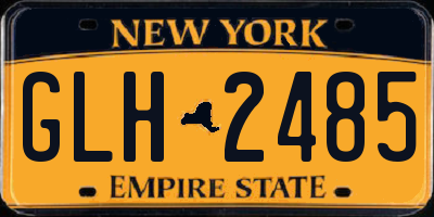NY license plate GLH2485