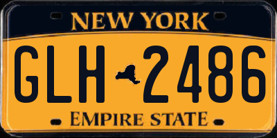 NY license plate GLH2486