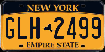 NY license plate GLH2499