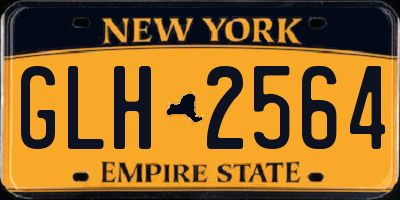 NY license plate GLH2564