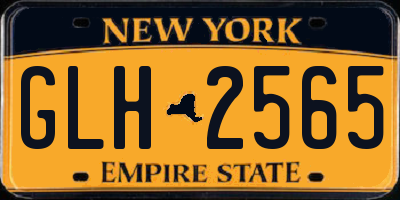 NY license plate GLH2565