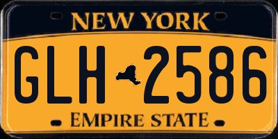 NY license plate GLH2586