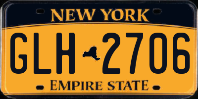 NY license plate GLH2706