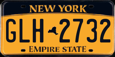 NY license plate GLH2732