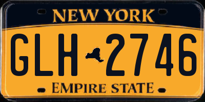 NY license plate GLH2746