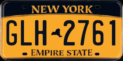 NY license plate GLH2761