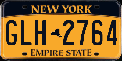 NY license plate GLH2764