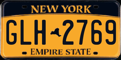NY license plate GLH2769
