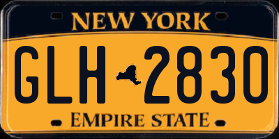 NY license plate GLH2830