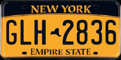 NY license plate GLH2836