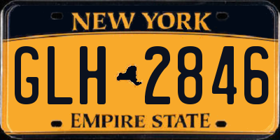 NY license plate GLH2846