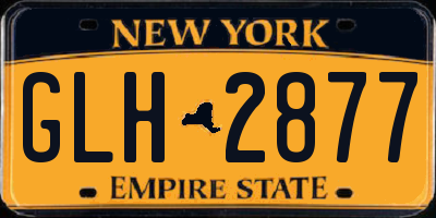 NY license plate GLH2877
