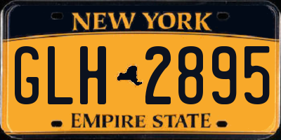 NY license plate GLH2895