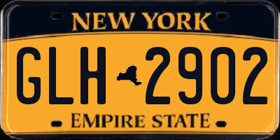 NY license plate GLH2902