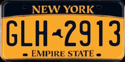 NY license plate GLH2913