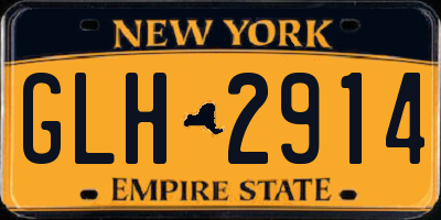 NY license plate GLH2914
