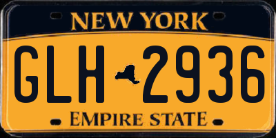 NY license plate GLH2936