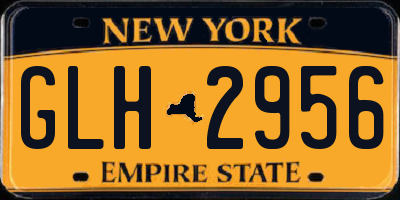 NY license plate GLH2956