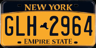 NY license plate GLH2964