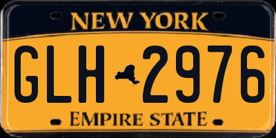 NY license plate GLH2976
