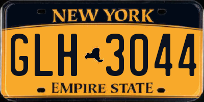 NY license plate GLH3044