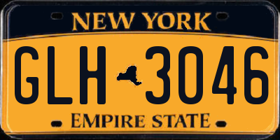 NY license plate GLH3046