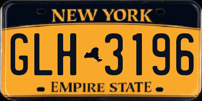 NY license plate GLH3196