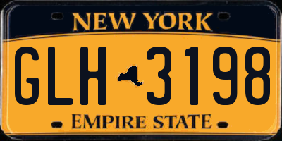 NY license plate GLH3198