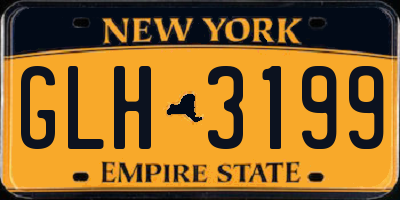 NY license plate GLH3199