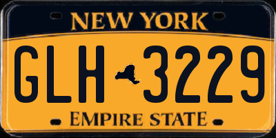 NY license plate GLH3229