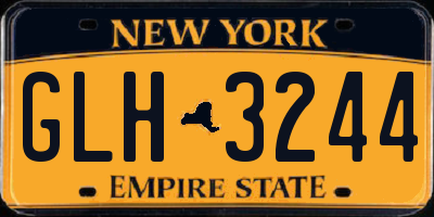 NY license plate GLH3244