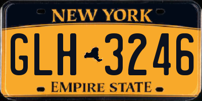 NY license plate GLH3246