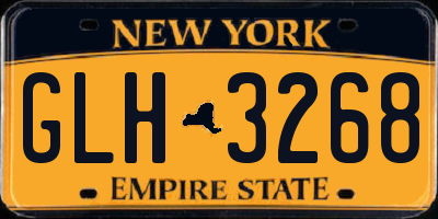 NY license plate GLH3268