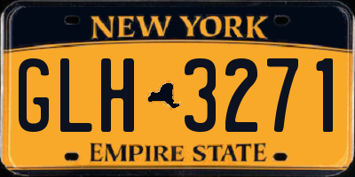 NY license plate GLH3271