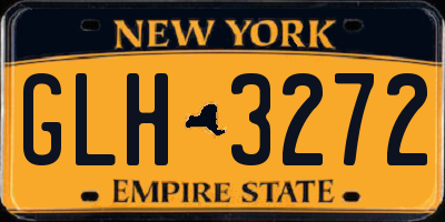 NY license plate GLH3272