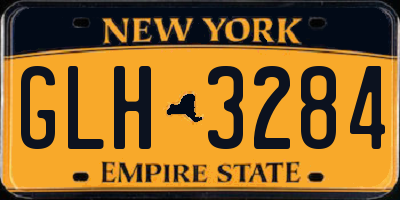 NY license plate GLH3284