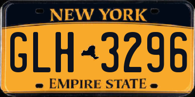 NY license plate GLH3296