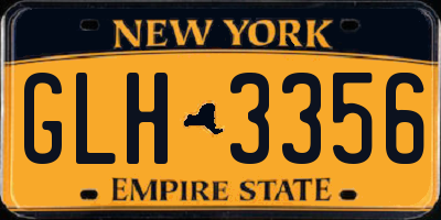 NY license plate GLH3356