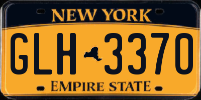NY license plate GLH3370